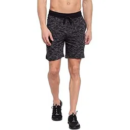 sporto Men Anthra Melange Cotton Shorts-picture-44