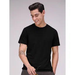 SPORTO Men Black 4-Way Stretch Wrinkle-Free T-shirt-image-18