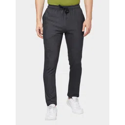 SPORTO Men Black Solid Cotton Track Pants-picture-29