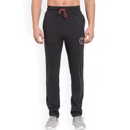 SPORTO Men Grey Melange Solid Cotton Track Pants-picture-37