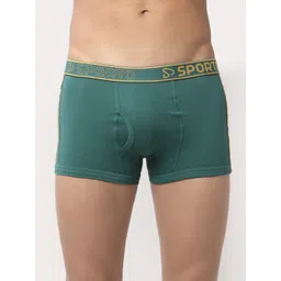 SPORTO Men Pack Of 2 Navy Blue & Blue Solid Trunk image 5