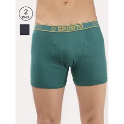 SPORTO Men Pack Of 2 Solid Cotton Trunk-picture-20