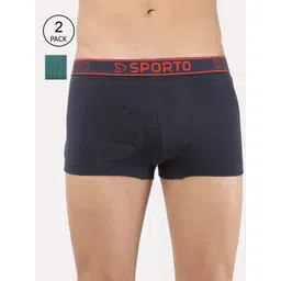 SPORTO Men Pack Of 2 Solid Trunk SPM1022ST_2P-Partol Blue + Navy-picture-17