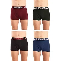 sporto Men's Cotton Assorted Plain/Solid Outer Elastic Mini Trunks (#Plain-Mini-Trunk)-picture-28