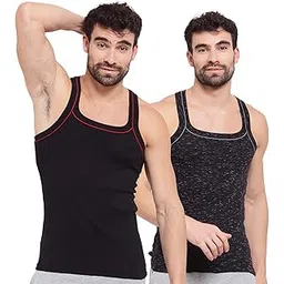sporto Men's Round Neck Solid Vest, Premium Super Soft Cotton, Ultra Light (Combo Pack)-picture-36