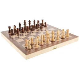 sportspirit 12" Wooden Fold-able Chess Board Game | Storage For Wooden Chess Pawns (SS021) 5 cm Chess Board-picture-37