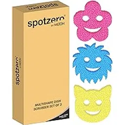Spotzero By Milton Multishape Scrubber I for Kitchen, Household, Outdoor I Stain and Odour Resistant I (Set of 3)-picture-28