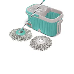 SPOTZERO by MILTON Green Elite Spin Mop with Bigger Wheel & Auto Fold Handle & 2 Refill-picture-14
