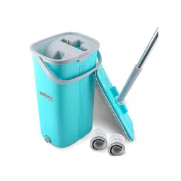 SPOTZERO by MILTON Green Flat Squeeze Mop with Bucket Pocha with 2 Reusable Pads Clean-5L-picture-20