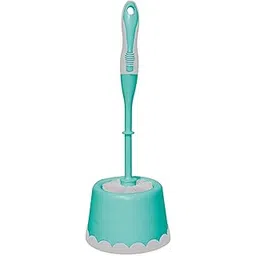 Spotzero by Milton Toilet Brush with Caddy | Sleek Design | Durable Plastic Construction | Compact Storage Solution (Aqua Green, Pack of 1)-picture-35