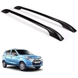 spreadx Car Non-Drilling Metal Roof Rail Black Set Suitable for Maruti Suzuki Alto-800-picture-28