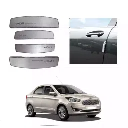 SPREADX Plastic Stylish I-Pop Silver Colour Elegant Car Door Guard Protection Universal Type Suitable for Ford Aspire Type-2 (Set of 4 Pcs)-picture-40