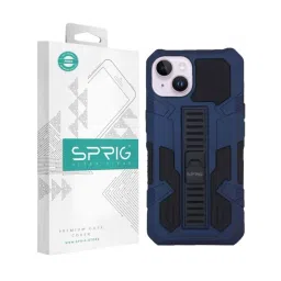 Sprig Armor with Stand Back Cover for Apple iPhone 15 (Blue)-picture-19