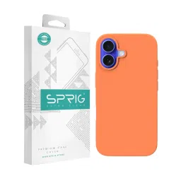 Sprig Back Cover for iPhone 16 Plus (Orange) image 1