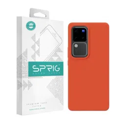 Sprig Back Cover for VIVO V30 (Orange)-picture-43
