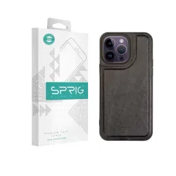 Sprig Glossy Leather Back Cover for APPLE iPhone 14 Pro (Black)-picture-38