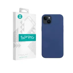 Sprig Liquid Silicone Back Cover for Apple iPhone 13 (Blue)-picture-24