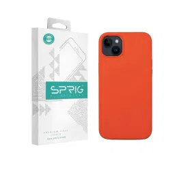 Sprig Liquid Silicone Back Cover for APPLE iPhone 14 Plus (Orange)-picture-36