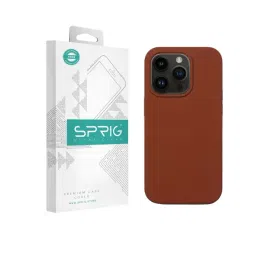 Sprig Liquid Silicone Back Cover for APPLE iPhone 14 Pro (Brown)-picture-20