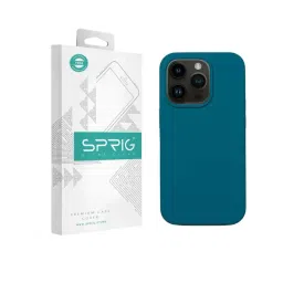 Sprig Liquid Silicone Back Cover for APPLE iPhone 14 Pro Max (Blue)-picture-16
