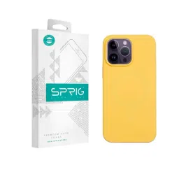 Sprig Liquid Silicone Back Cover for APPLE iPhone 14 Pro Max (Yellow)-picture-14