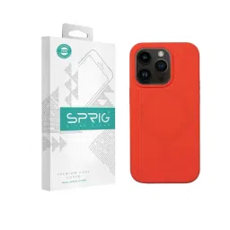 Sprig Liquid Silicone Back Cover for APPLE iPhone 14 Pro (Orange)-picture-28