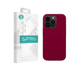 Sprig Liquid Silicone Back Cover for APPLE iPhone 14 Pro (Red) image 1