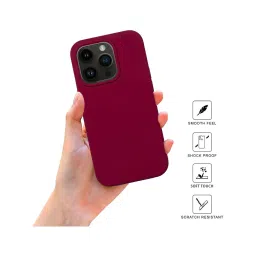 Sprig Liquid Silicone Back Cover for APPLE iPhone 14 Pro (Red) image 2