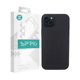 Sprig Liquid Silicone Back Cover for Apple iPhone 15 Plus (Black)-picture-17