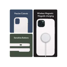 Sprig Liquid Silicone Back Cover for Apple iPhone 15 Plus (White) image 2