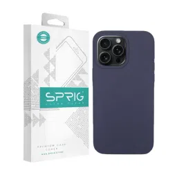 Sprig Liquid Silicone Back Cover for APPLE iPhone 15 Pro Max (Blue)-picture-19