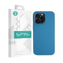 Sprig Liquid Silicone Back Cover for APPLE iPhone 15 Pro Max (Blue)-picture-22