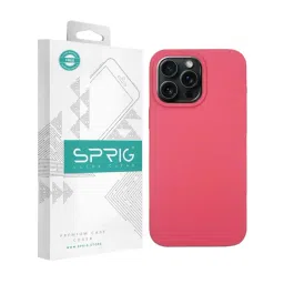 Sprig Liquid Silicone Back Cover for APPLE iPhone 15 Pro Max (Pink)-picture-44