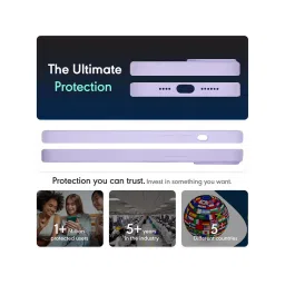 Sprig Liquid Silicone Back Cover for Apple iPhone 15 (Purple) image 3