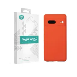 Sprig Liquid Silicone Back Cover for GOOGLE PIXEL 7 (Orange)-picture-45