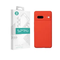 Sprig Liquid Silicone Back Cover for GOOGLE PIXEL 7 (Orange)-picture-28