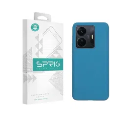 Sprig Liquid Silicone Back Cover for IQOO Z6 Pro 5G (Blue)-picture-24