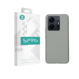 Sprig Liquid Silicone Back Cover for IQOO Z6 Pro 5G (Grey)-picture-41