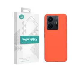 Sprig Liquid Silicone Back Cover for IQOO Z6 Pro 5G (Orange)-picture-35