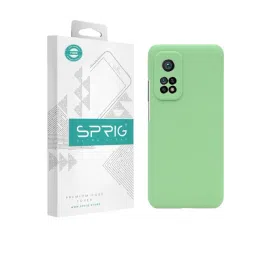 Sprig Liquid Silicone Back Cover for Mi 10T Pro (Green)-picture-19