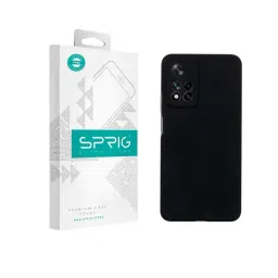 Sprig Liquid Silicone Back Cover for MI 11i HYPERCHANGE (Black)-picture-14