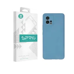 Sprig Liquid Silicone Back Cover for Motorola G72 (Blue)-picture-32
