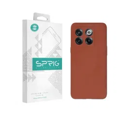 Sprig Liquid Silicone Back Cover for Oneplus 10T 5G (Brown)-picture-40