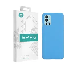 Sprig Liquid Silicone Back Cover for Oneplus 9R 5G (Blue)-picture-13