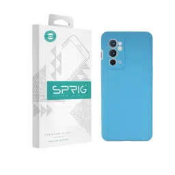Sprig Liquid Silicone Back Cover for Oneplus 9RT 5G (Blue)-picture-12