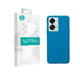 Sprig Liquid Silicone Back Cover for Oneplus Nord 2T 5G (Blue)-picture-20