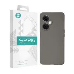 Sprig Liquid Silicone Back Cover for Oneplus Nord CE 3 5G (Grey)-picture-36