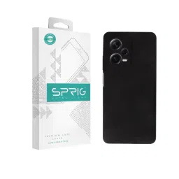 Sprig Liquid Silicone Back Cover for REDMI NOTE 12 PRO PLUS (Black)-picture-11