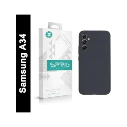 Sprig Liquid Silicone Back Cover for SAMSUNG GALAXY A34 5G (Grey)-picture-15
