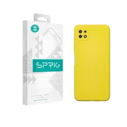 Sprig Liquid Silicone Back Cover for Samsung Galaxy F42 5G (Yellow)-picture-24